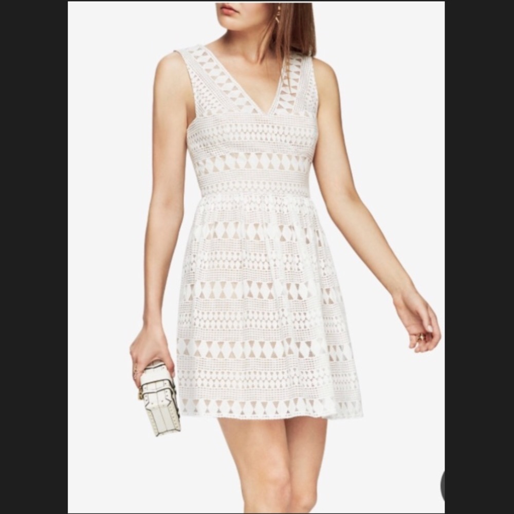 “Camille” BCBG Maxazaria White Cocktail Dress
